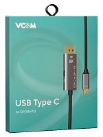 Кабель-адаптер USB Type-Cm --> DP1.4v (m) 8K@60Hz, PD 100W,1.8m , Alum Shell,VCOM <CU480MCPD-1.8M>