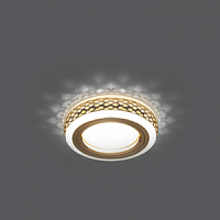 Светильник светодиодный GAUSS Backlight BL084 Кругл. Золото/Белый, Gu5.3, 3W, 3000K 1/30