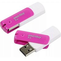 Флеш-накопитель USB  8GB  Smart Buy  Diamond  розовый (SB8GBDP)