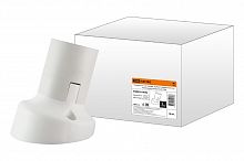Патрон TDM Е27 настенный, термостойкий пластик, наклонный, белый, Б/Н (10/10/200) (SQ0335-0042)