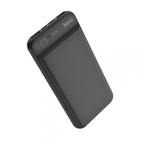 Мобильный аккумулятор Аккумулятор внешний HOCO J52, 10000mAh, 2 USB выхода, Micro и Type-C входы, LED индикатор, чёрный(1/45) (6931474718280) фото 2