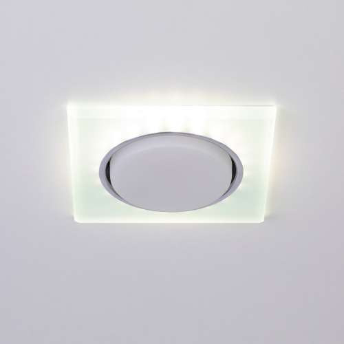 Светильник ЭРА встраиваемый с LED подсветкой DK LD50 FR GX53 белый матовый (1/50) (Б0057470) фото 10