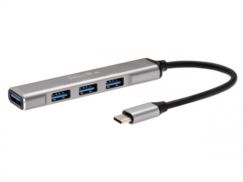 USB-концентратор USB 3.1 Type-C-->USB3.0+3 USB2.0, Aluminum Shell, 0.2м Telecom <TA308C> (1/100) фото 3
