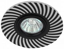 Светильник ЭРА декор cо светодиодной подсветкой MR16, 220V, max 11W, черный (1/50/1500) DK LD32 BK /1