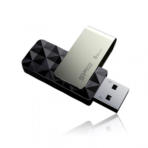Флеш-накопитель USB 3.0  8GB  Silicon Power  Blaze B30  чёрный (SP008GBUF3B30V1K) фото 3