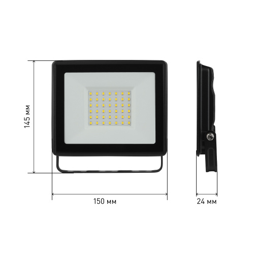 Прожектор светодиодный ЭРА LPR-023-0-40K-050 50Вт 4000K 4000Лм IP65 (1/10) (Б0052032) фото 6