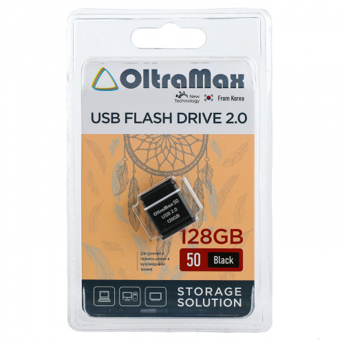Флеш-накопитель USB  128GB  OltraMax   50  чёрный (OM-128GB-50-Black) фото 4