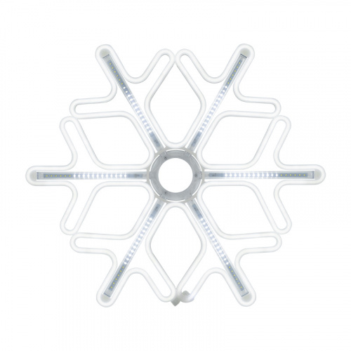 Фигура NEON-NIGHT «Снежинка» из гибкого неона NEON-NIGHT с эффектом тающих сосулек, 60х60 см, цвет свечения белый  (1/10)