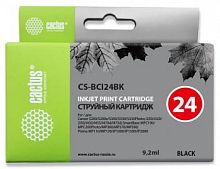 Картридж струйный Cactus CS-BCI24BK черный (9.2мл) для Canon S200/S200x/S300/S330/S330/i250/i320/i350/i450/i455/i470D/i475D/MP110/MP130/MP360/MP370/MP