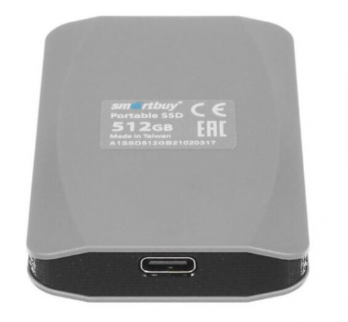 Внешний SSD  Smart Buy   512 GB  Aqous A1 серый, 1.8", USB 3.1 (SB512GB-A1G-U31C) фото 3