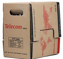 Кабель TELECOM Ultra Base UTP 4 пары кат. 5e (бухта 305 м.) (1/2) (TUS44048E)