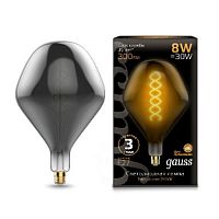 Лампа светодиодная GAUSS Vintage Filament Flexible SD160 8W E27 160*270mm Gray 2400K 1/6