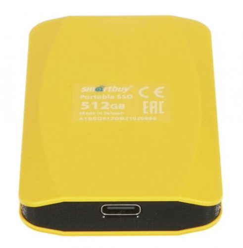 Внешний SSD  Smart Buy   512 GB  Aqous A1 жёлтый, 1.8", USB 3.1 (SB512GB-A1Y-U31C) фото 3