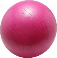 Фитбол FitFun FB65 65см, с насосом, розовый (1/10) (20111)