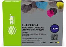 Картридж струйный Cactus CS-EPT3794 T3794 желтый для Epson Expression Photo XP-8500/XP-8505/XP-8600