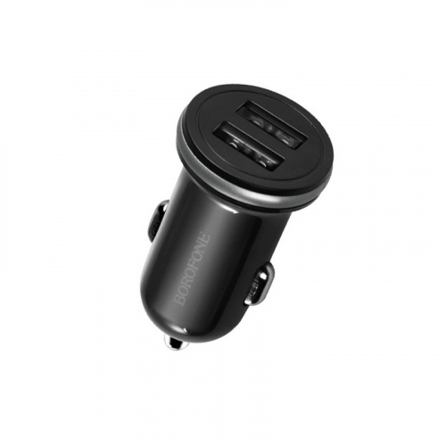 Блок питания автомобильный 2 USB Borofone CarPal, BZ5, 2400mA, пластик, цвет: чёрный (1/40/160) (6957531082941) фото 2