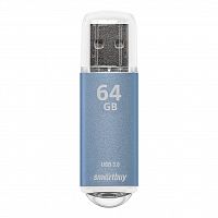 Флеш-накопитель USB 3.0  64GB  Smart Buy  V-Cut  синий (SB64GBVC-B3)