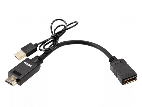 Кабель-переходник HDMI(M) +USB---> DP(F) 0.15m  4K*60Hz VCOM<CG599E> (1/150) (CG599E-0.15M) фото 4
