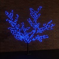 Дерево светодиодное NEON-NIGHT "Сакура", высота 1,5м, диаметр кроны 1,8м, синие светодиоды, IP 65, понижающий трансформатор в комплекте (1/1) (531-103)
