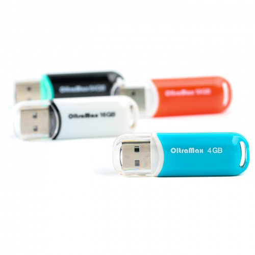 Флеш-накопитель USB  4GB  OltraMax  230  белый (OM-4GB-230-White) фото 2
