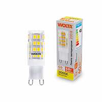 Лампа светодиодная WOLTA G9 (керамика) JCD 5Вт 460лм 3000K 1/10/100/1000 (WSTD-JCD-5W3KG9-C)