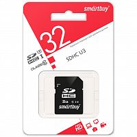 Карта памяти SDHC  32GB  Smart Buy Class 10 U3 (SB32GBSDHCU3)