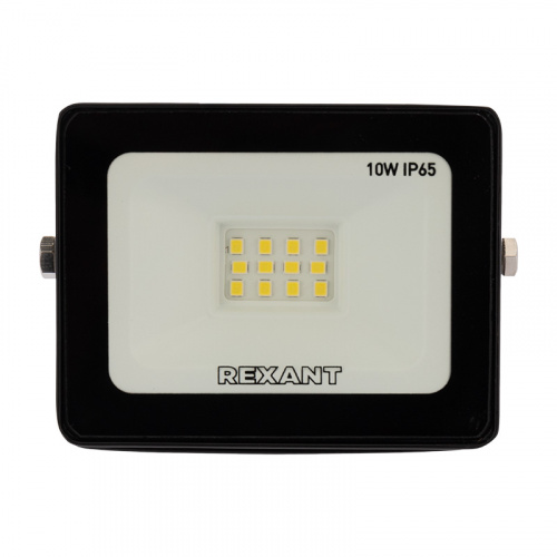 Прожектор светодиодный REXANT 10 Вт 200–260В IP65 800 лм 6500 K холодный свет (1/40) (605-001) фото 3