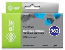 Картридж струйный Cactus CS-EPT962 T0962 голубой (13мл) для Epson Stylus Photo R2880