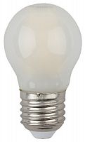 Лампа светодиодная ЭРА P45-9w-840-E27 frost (филамент, шар мат, 9Вт, нейтр, E27) (10/100/3600)
