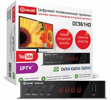 Ресивер DVB-T2 D-Color DC961HD черный
