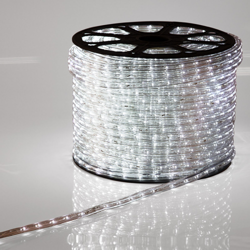 Дюралайт NEON-NIGHT LED, постоянное свечение (2W) - белый Эконом 24 LED/м , бухта 100м (100/100) фото 7