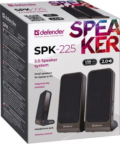 Активная система DEFENDER, 2.0, SPK-225, USB (1/60) (65220) фото 7