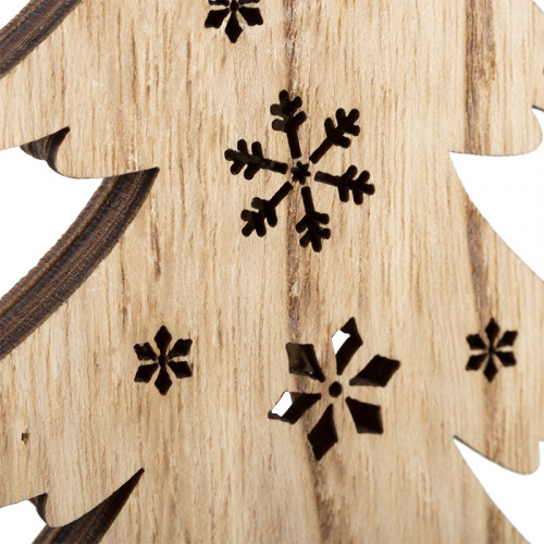 Фигурка деревянная NEON-NIGHT с подсветкой "Елочка" 9*5*19 см (1/72) (504-011) фото 6