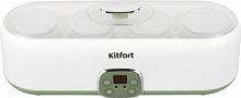 Йогуртница Kitfort KT-2007 20Вт 4б. 200мл упр.:электрон. белый/зеленый