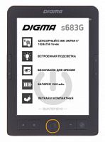 Электронная книга Digma S683G 6" E-ink HD Carta 1024x758 Touch Screen/4Gb/microSDHC/подсветка диспле