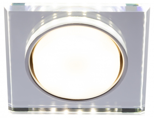 Светильник ЭРА встраиваемый с LED подсветкой DK LD50 MR GX53 зеркальный (1/50) (Б0057472)