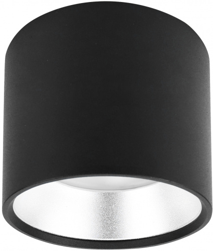 Светильник ЭРА подвесной накладной под лампу Подсветка декоративная GX53, алюминий, цвет черный+серебро (40/800) OL8 GX53 BK/SL