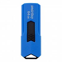 Флеш-накопитель USB  64GB  Smart Buy  Stream  синий (SB64GBST-B)