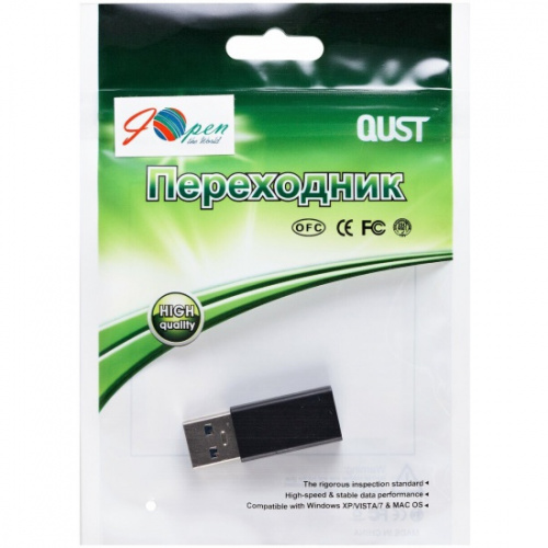 Адаптер USB3.0 TypeC (F) --->USB3.0 (M)  Aopen/Qust <ACA436M> (1/500) фото 2