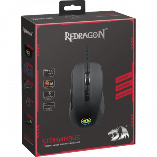 Мышь Redragon Stormrage, проводная, игровая, RGB,7 кнопок,10000 dpi (1/40) (78259) фото 12