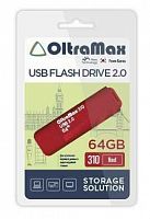 Флеш-накопитель USB  64GB  OltraMax  310  красный (OM-64GB-310-Red)