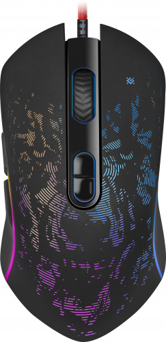 Мышь Defender Witcher GM-990, черный, USB, RGB, 7 кнопок, 3200dpi (1/40) (52990) фото 5