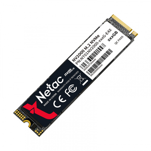 Внутренний SSD  Netac  512GB  NV2000, PCIe x4, R/W - 2500/1950 MB/s, (M.2), 2280, TLC 3D NAND (NT01NV2000-512-E4X)
