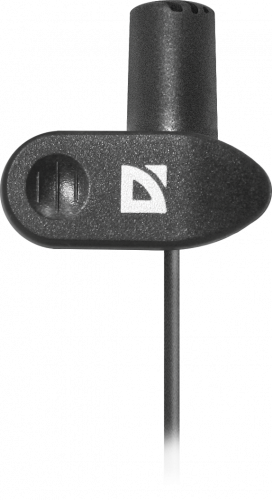 Микрофон DEFENDER MIC-109 черный, на прищепке, 1,8 м. (1/200) (64109) фото 4