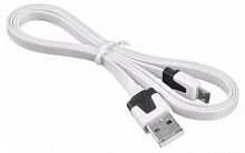 Кабель Buro BHP MICROUSB 1M FLAT micro USB B (m) USB A(m) 1м белый плоский