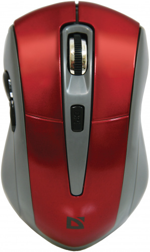 Беспроводная мышь DEFENDER Accura MM-965, USB. 6 кнопок, красный (1/40) (52966) фото 5