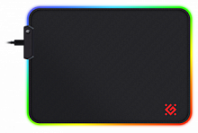 Коврик игровой DEFENDER Black L Light 350*300*4 мм, RGB (1/20) (50008)