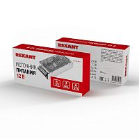 Блок питания REXANT 220 V AC/12 V DC 16.7 A 200 W с разъемами под винт, без влагозащиты (IP23), защитный кожух (1/25)