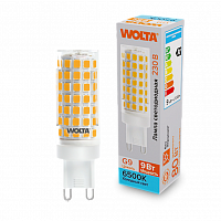 Лампа светодиодная WOLTA G9 (керамика) JCD 9Вт 800лм 6500K 1/10/100/1000 (WSTD-JCD-9W6KG9-C)