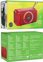 Колонка портативная Borofone BR17, Cool sports, Bluetooth, пластик, FM, TF, AUX, TWS, цвет: красный (1/12) (6974443380750)